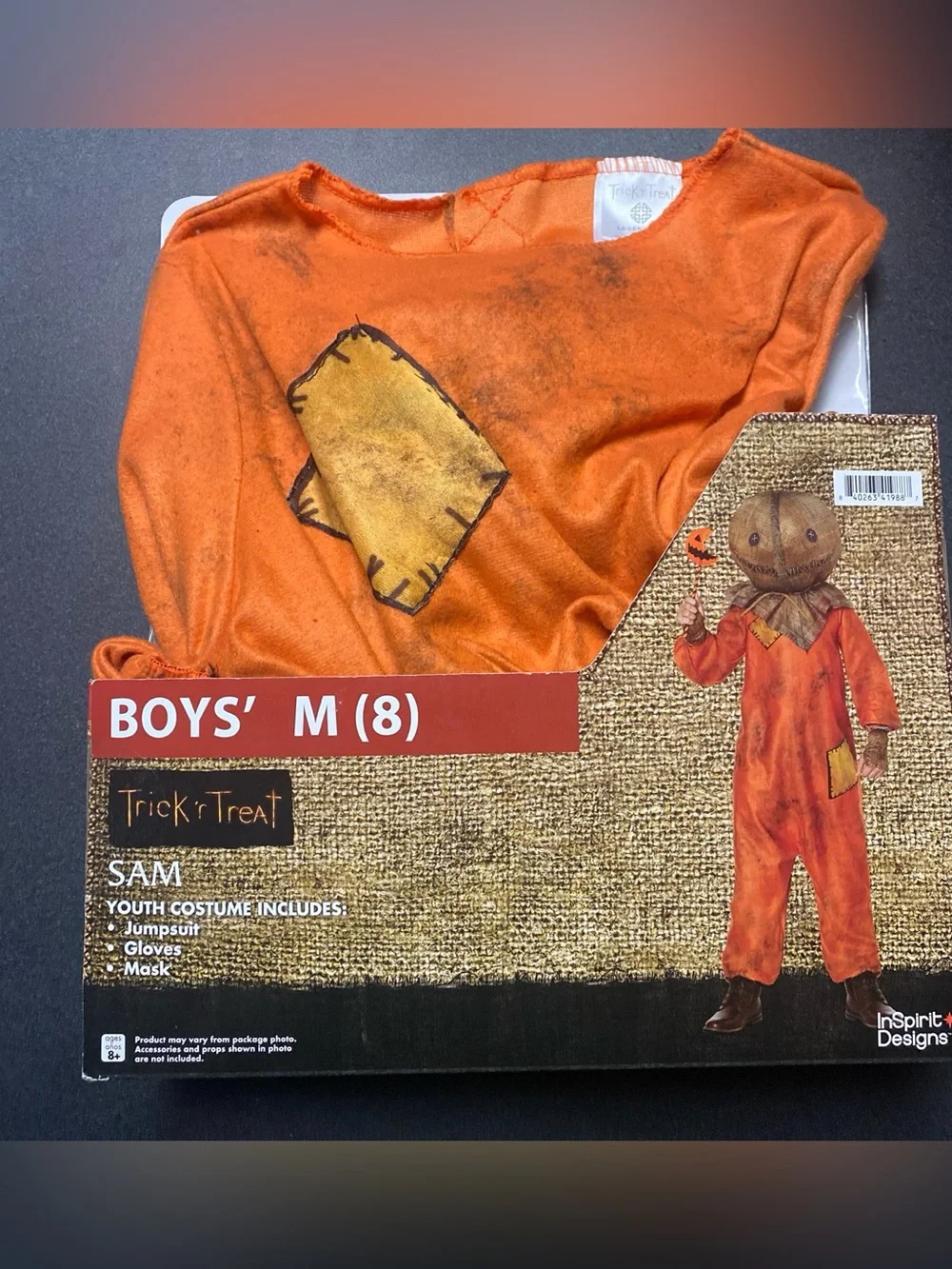 Trick or Treat Sam Boys' Costume size M (8) New